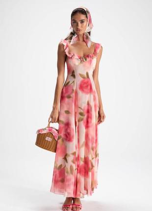 Платье nana jacqueline розовое с цветами