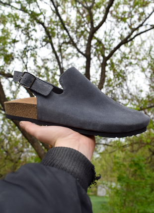 Замшеві капці клогі сабо жіночі new collection