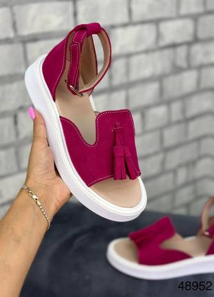 Натуральная кожа замша все размеры сандалии