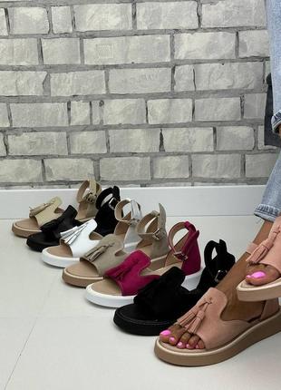 Натуральная кожа замша все размеры сандалии