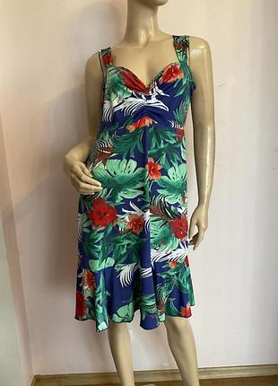 Яркое миди платье- сарафан/m- l/ brend vogele