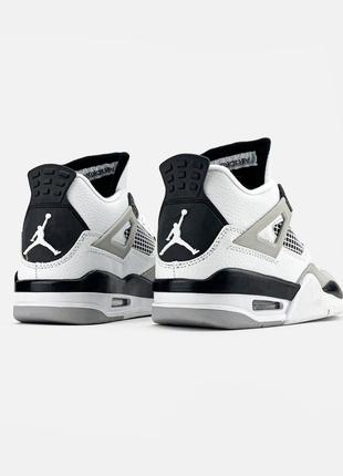 Nike air jordan 4 retro "military black"8 фото