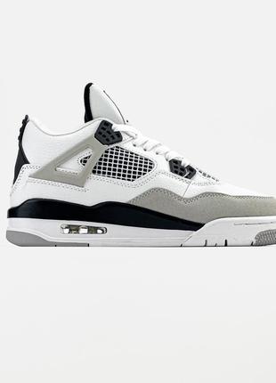 Nike air jordan 4 retro "military black"9 фото