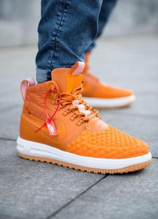 Nike air force 1 duckboot orange 🆕 шикарные кроссовки найк 🆕 купить наложенный платёж