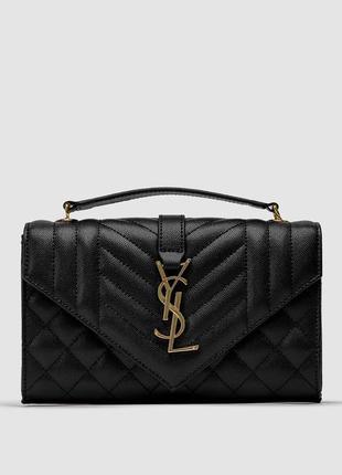 Saint laurent leather envelope chain bag