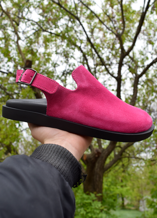 Замшевые тапочки клоги женские new collection
