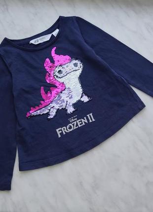 Реглан h&amp;m frozen р. 104 на 3-4 года1 фото