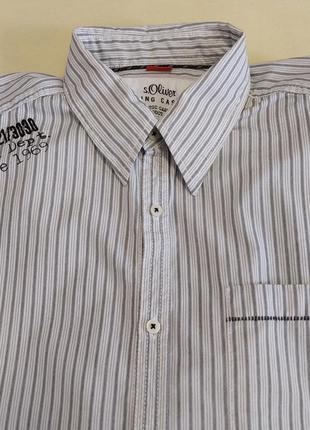 Качественная стильная брендовая рубашка s.oliver