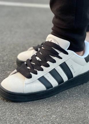 Adidas кроссовки замшевые черно-серые 41-45р3 фото