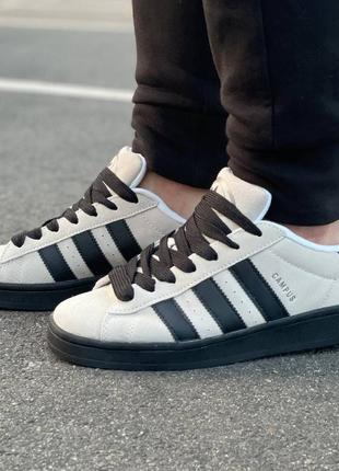 Adidas кроссовки замшевые черно-серые 41-45р5 фото