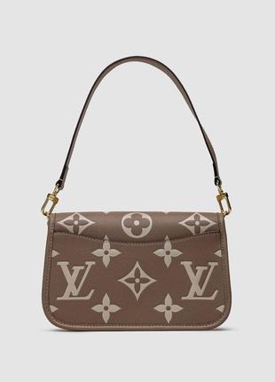 Louis vuitton diane monogram empreinte leather tourterelle / creme3 фото