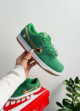 Кроссовки nike sb dunk low pro st. patrick's day1 фото