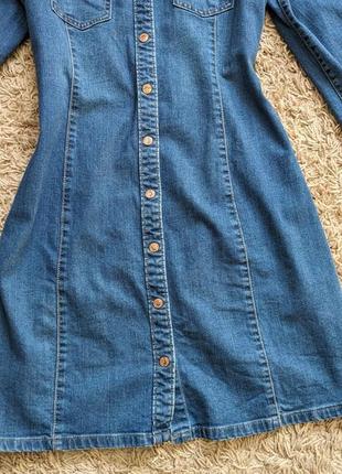 Джинсове плаття на кнопках, м-л