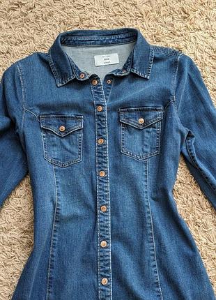 Джинсове плаття на кнопках, м-л