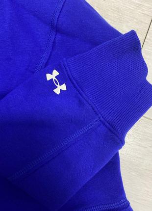 Under armour жіночий синій світшот ua prict rock fleece lc crew9 фото