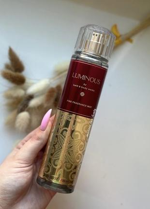 Спрей для тела/волосы bath and body works luminous