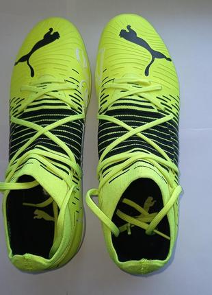 Бутсы puma кроссовки для футбола / желтые бутсы пума оригинал8 фото