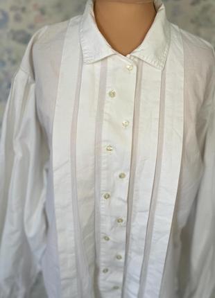 Винтажная австрийская белая рубашка блуза gossl 469 фото