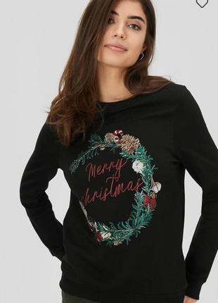 Фірмова новорічна толстовка c&a, р. s, німеччина