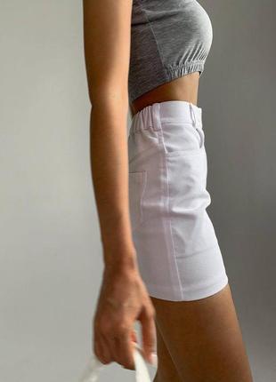 Женская джинсовая юбка мини, короткая юбка, базовая, белая, черная, прямая, на высокой посадке8 фото