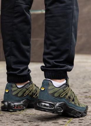 Кроссовки мужские, nike air max plus tn khaki black3 фото