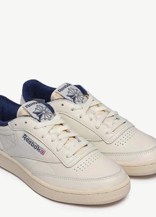 Оригинальные кожаные кроссовки кеды 
reebok club c 85