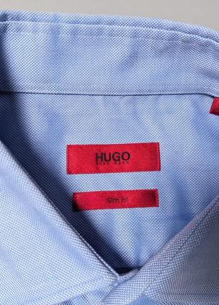 Топовая мужская рубашка hugo boss, нитенький размер 40/м/ стан новой3 фото
