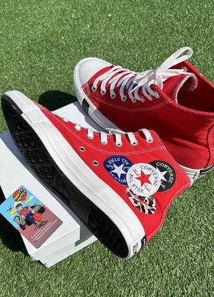 Чоловічі високі кеди converse ctas hi all star multi logo play 42,5 р2 фото