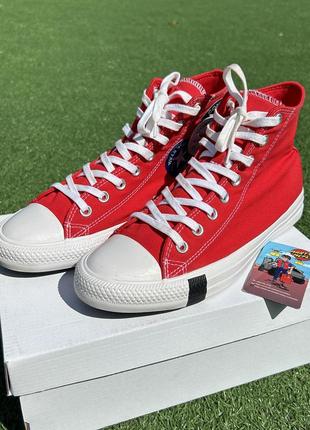 Мужские высокие кеды converse ctas hi all star multi logo play 42,5 р6 фото