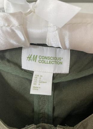 Легкий хлопковый жакет h&amp;m conscious collection.9 фото