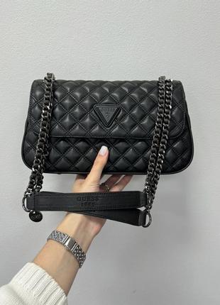 Сумка  guess cordelia flap shoulder bag black1 фото