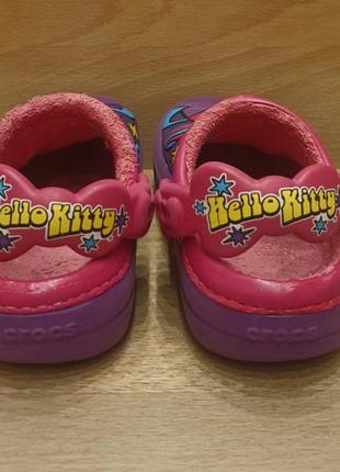 Теплые кроксы, crocs hello kitty, 8-93 фото