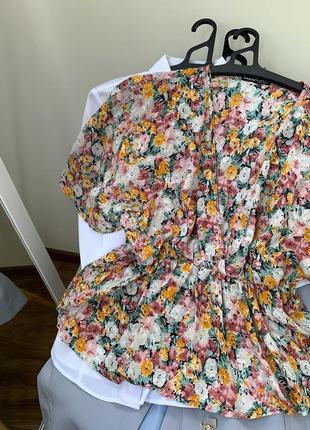 Блуза в цветы shein2 фото