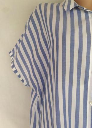 Легкая нежная блузка из коттона большого размера4 фото
