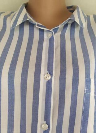 Легкая нежная блузка из коттона большого размера3 фото