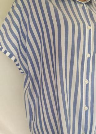 Легкая нежная блузка из коттона большого размера2 фото
