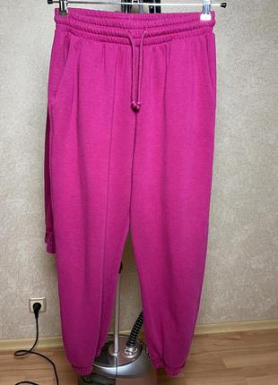 Розовый костюм кофта штаны zara р.l4 фото
