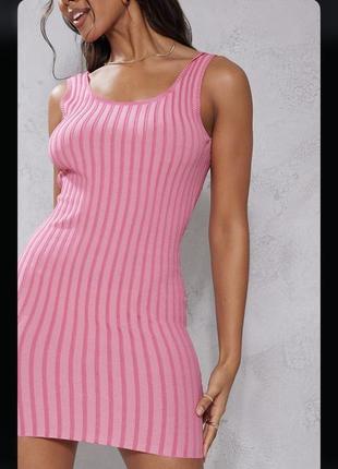 Новое платье по фигуре розовое1 фото