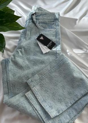 Голубые женские джинсы guess, 26,30 размер