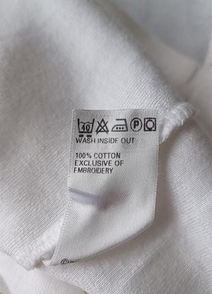 Белая брендовая женская футболка р. 52-544 фото