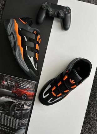 Чоловічі кросівки в стилі adidas niteball адідас / демісезонні / весняні, літні, осінні / взуття / шкіра, замша / білі, чорні, сірі