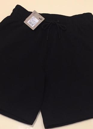 Новi.шорти puma her hight waist shorts black cotton оригінал  us s (m/l)3 фото