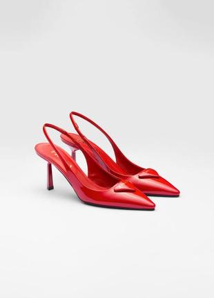 Туфлі червоні білі чорні на каблуках жіночі1 фото