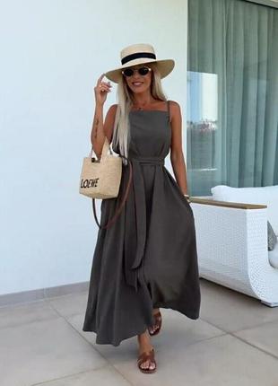 Женское летнее длинное платье сарафан в расцветках