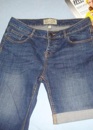 Шорты джинсовые женские летние размер 44 / 10 s синие стрейчевые4 фото