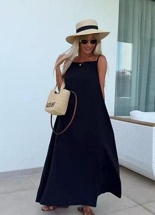 Женское летнее длинное платье сарафан в расцветках