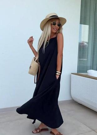 Женское летнее длинное платье сарафан в расцветках