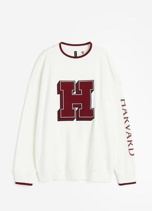 Кофта оверсайз свитшот h&amp;m