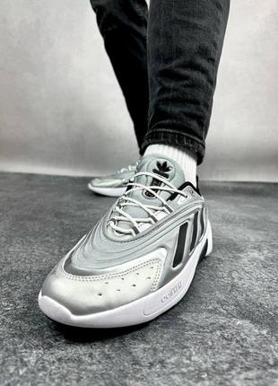 Мужские кроссовки adidas ozelia silver