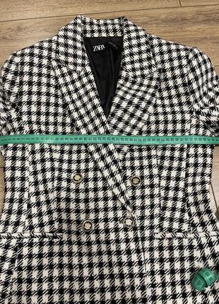 Двубортный, твидовый жакет пиджак с красивыми пуговицами zara6 фото